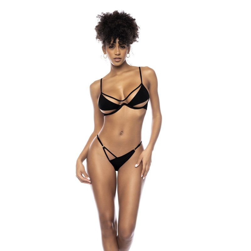 Underwired Two Piece Swimsuit 67066 Black/Nude Mapalé Resort